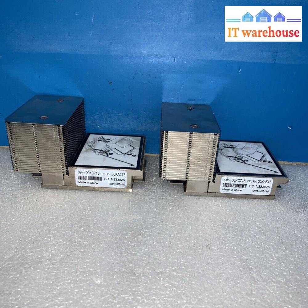 2X 00Kc718 Kc718 00Ka517 Ka517 Ibm X3650 M5 Server Heatsink