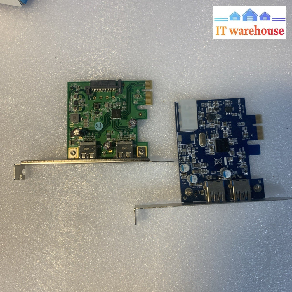 (2x) 2-Port USB 3.0 PCI-E Expansion Card – Dual USB-A Ports, High-Speed 5Gbps