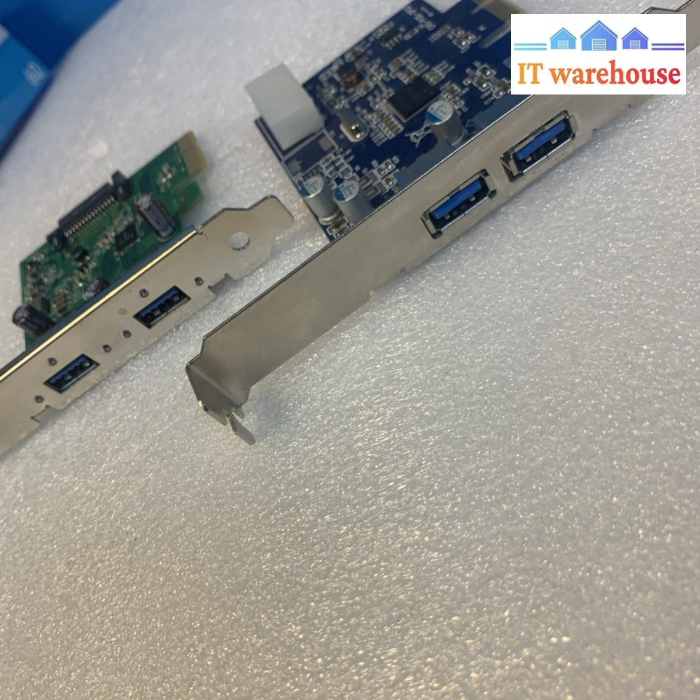 (2x) 2-Port USB 3.0 PCI-E Expansion Card – Dual USB-A Ports, High-Speed 5Gbps