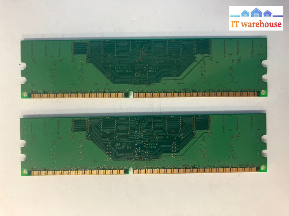 (2x 256MB) Infineon PC-2700U DDR-333 CL2.5 DIMM Desktop RAM HYS64D32300GU-6-C ~