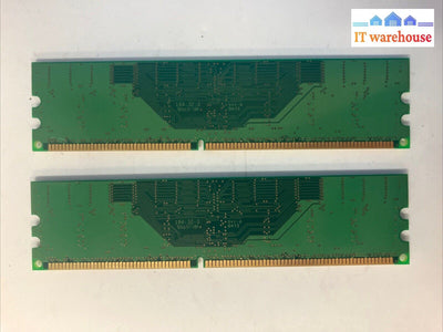 (2x 256MB) Infineon PC-2700U DDR-333 CL2.5 DIMM Desktop RAM HYS64D32300GU-6-C ~