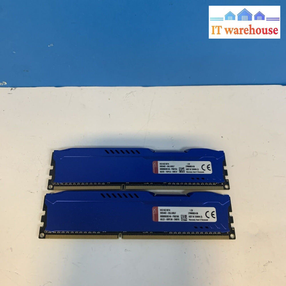 2x 4GB =8GB  Kingston DIMM 1600 MHz PC3-12800 DDR3 240 PIN SDRAM HX316C10F/4 RAM