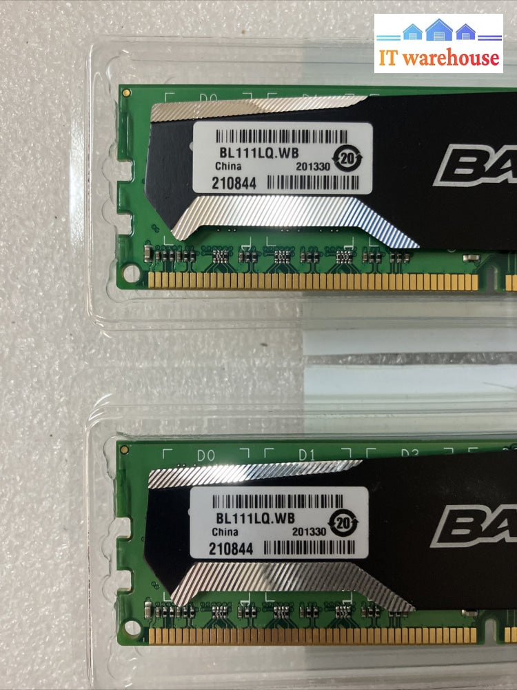 (2x 4GB) Crucial Ballistix Sport BLS4G3D1609DS1S00 PC3-12800 DDR3-1600 DIMM RAM~