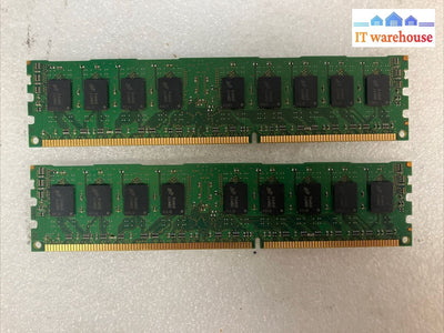 (2x 4GB) Micron 1Rx4 DDR3-1600 RDIMM PC3-12800R ECC Server RAM MT18JSF51272PZ ~