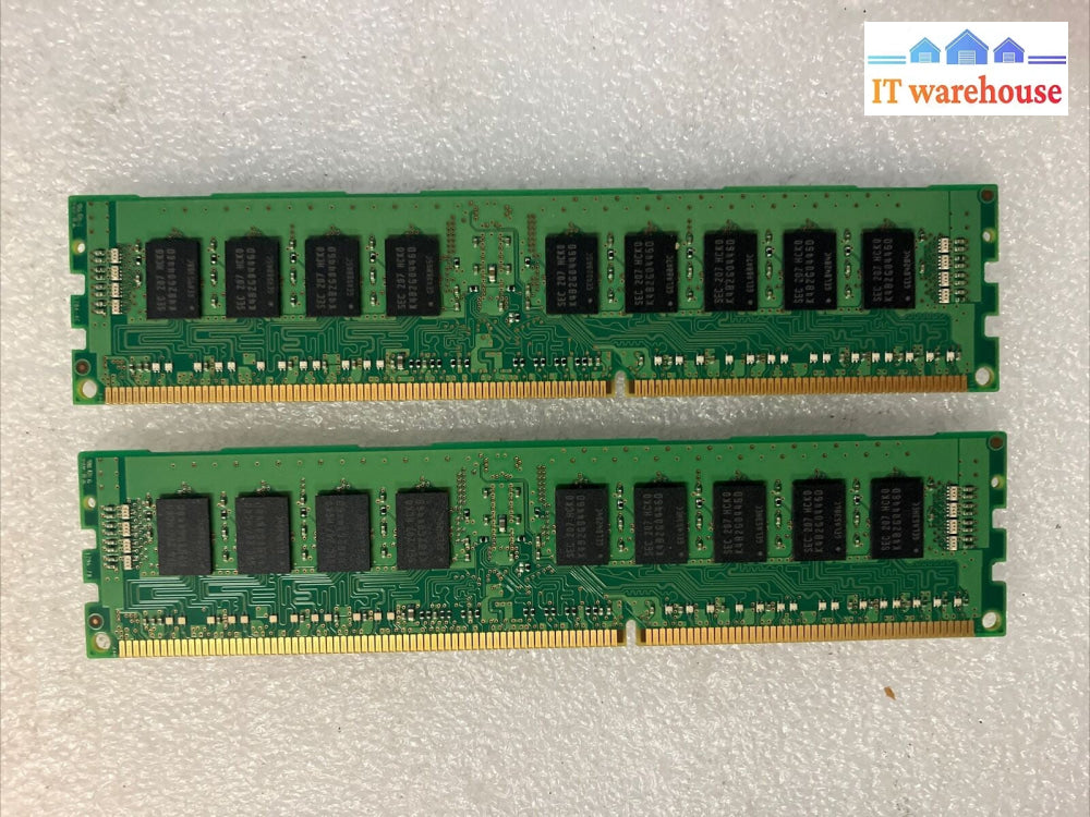 (2x 4GB) SAMSUNG DDR3-1600 RDIMM PC3-12800R 1Rx4 ECC Server Memory M393B5273DH0~