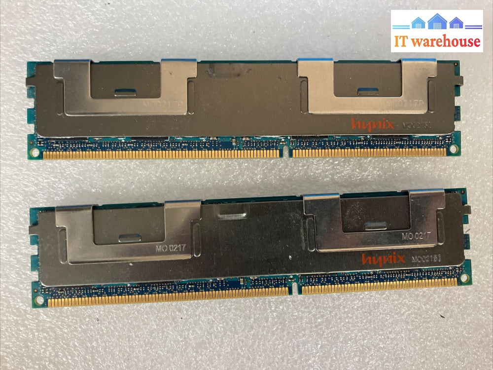 (2x 8GB) Hynix HMT31GR7AFR4A-G7 2Rx4 PC3L-8500R DDR3-1066 ECC Server Memory ~