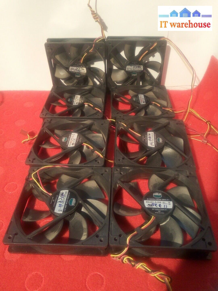 - 2x A12025 Cooler Master 3 Pin 120MM Case Cooling Fan (A12025-12CB-3BN-F1)
