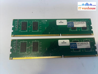 2x.  Addon AAT160D3N/4G 4GB PC-12800 1600MHZ  Desktop RAM Memory
