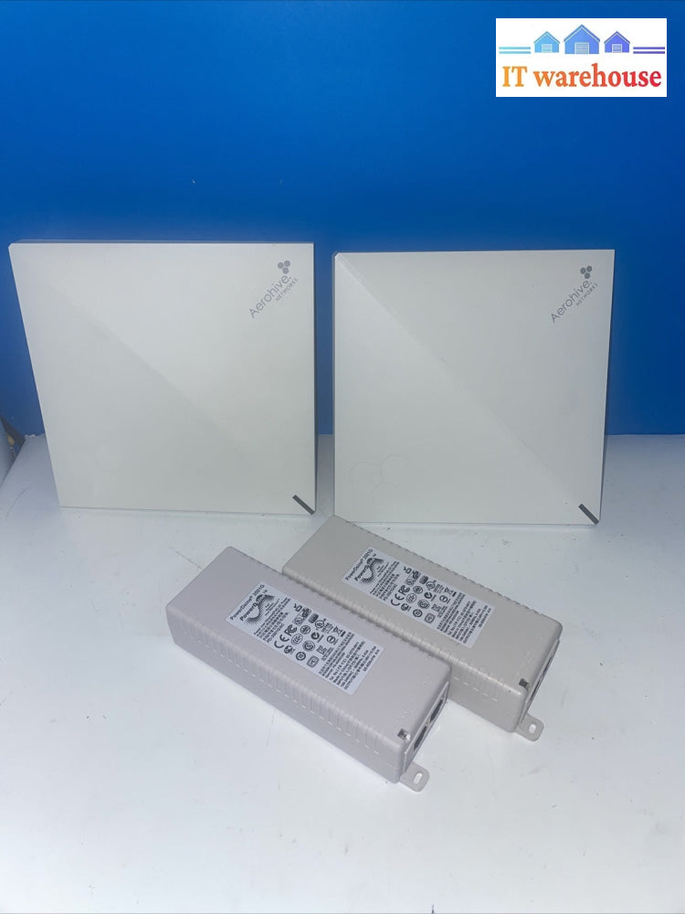 2x. Aerohive AP122 802.11ac Dual Radio Access Point + PowerDsine 3501G POE