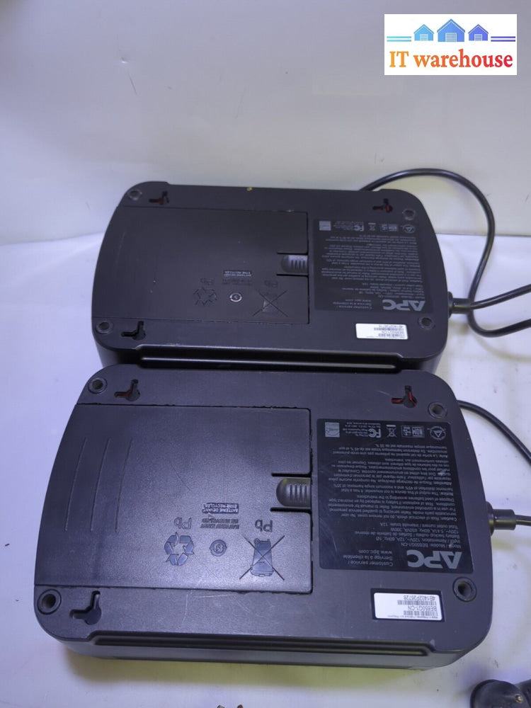 - 2X Apc Back-Ups 650 8 Outlets Ups Be650G1 Tested (No Battery)