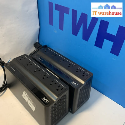 2x APC Back-UPS BE425M 6-Outlet 120V 425VA Uninterruptible Power Supply (No Bat)