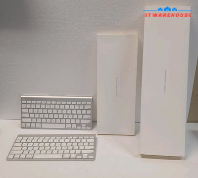 2x Apple Model A1314  Wireless Silver Mini Keyboards With Box Tested -