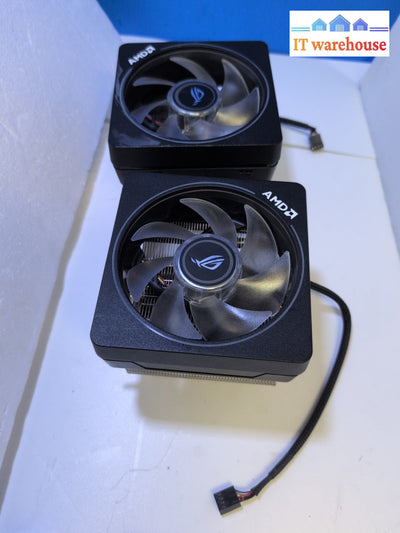 2x ASUS ROG AMD Wraith Prism RGB AM4 Ryzen CPU 4 PIN Cooler -