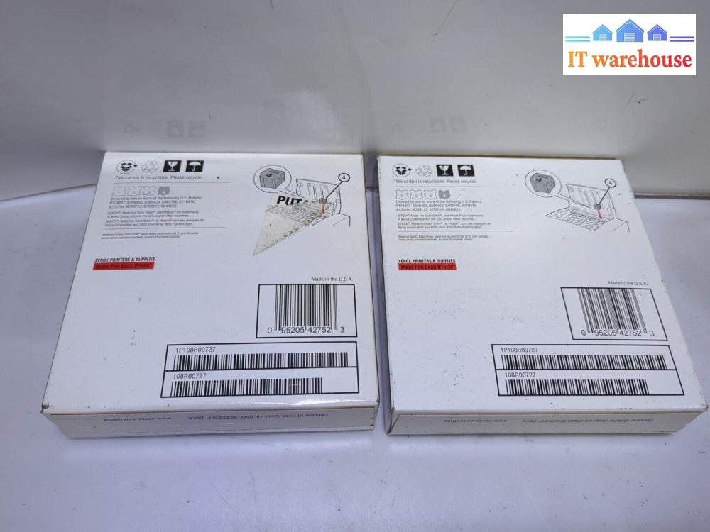 - 2x Box (6x2) Genuine Xerox 8560/8560MFP Black Meter Solid Ink