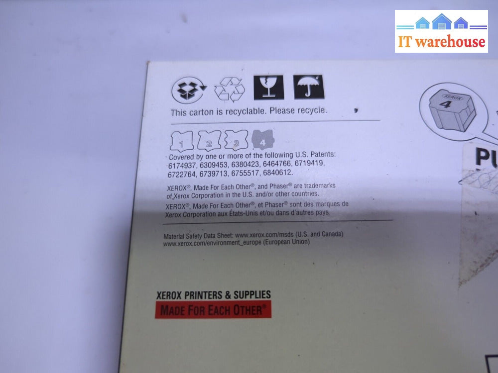 - 2x Box (6x2) Genuine Xerox 8560/8560MFP Black Meter Solid Ink