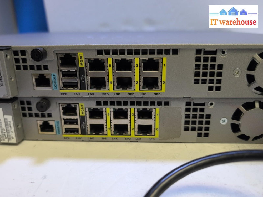 2x Cisco ASA-5515-X Adaptive Security Appliance Firewall ASA5515 (No HDD) -
