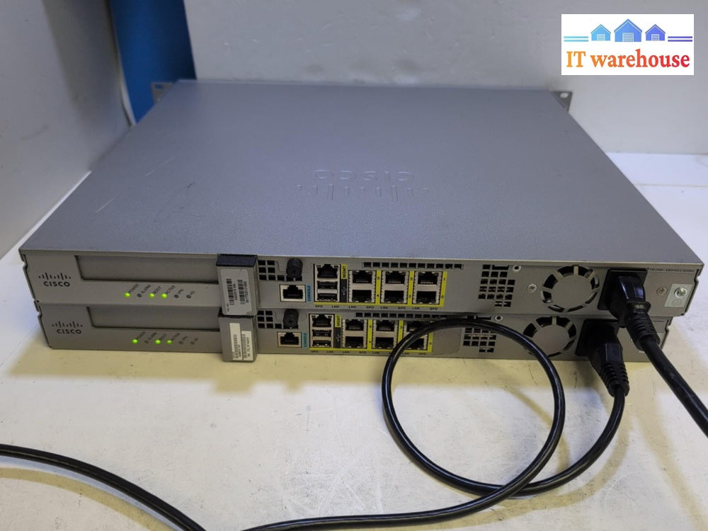 2x Cisco ASA-5515-X Adaptive Security Appliance Firewall ASA5515 (No HDD) -