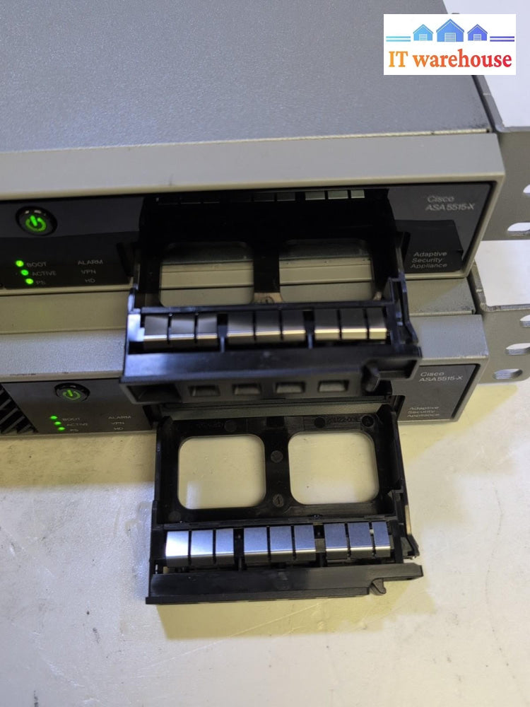 2x Cisco ASA-5515-X Adaptive Security Appliance Firewall ASA5515 (No HDD) -