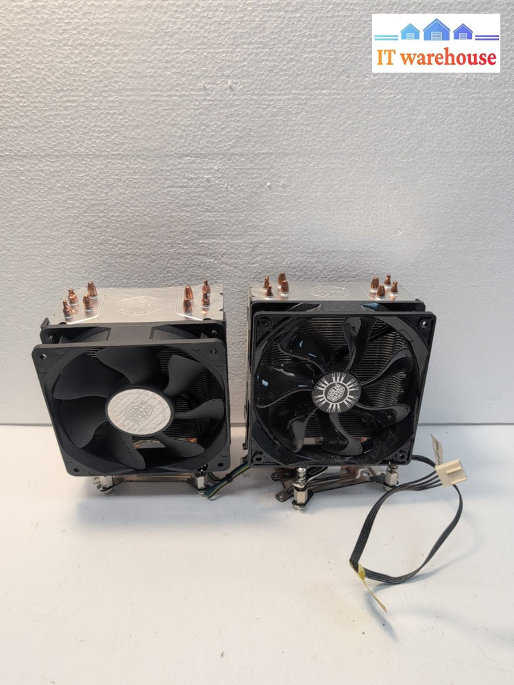 2x Cooler Master Hyper Evo CPU Heatsink/Fan, Brackets, and Screws (For Intel) -