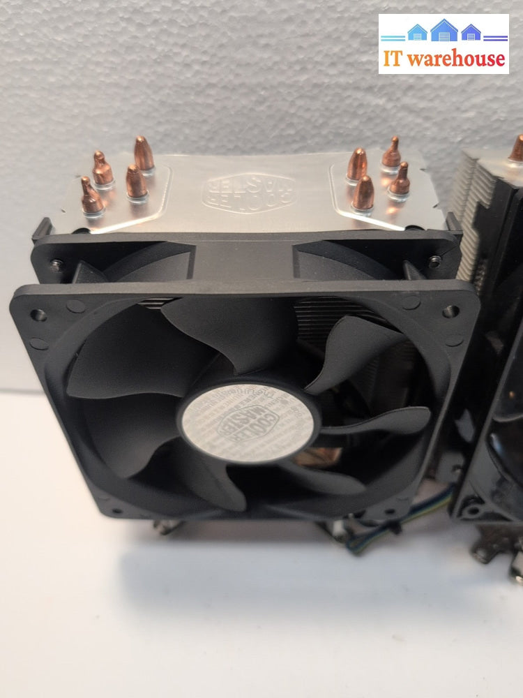 2x Cooler Master Hyper Evo CPU Heatsink/Fan, Brackets, and Screws (For Intel) -