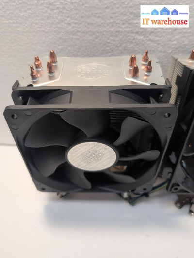 2x Cooler Master Hyper Evo CPU Heatsink/Fan, Brackets, and Screws (For Intel) -