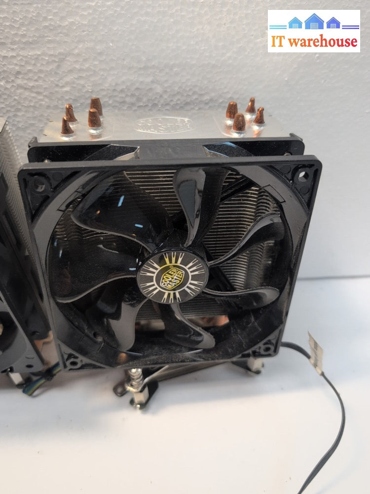 2x Cooler Master Hyper Evo CPU Heatsink/Fan, Brackets, and Screws (For Intel) -