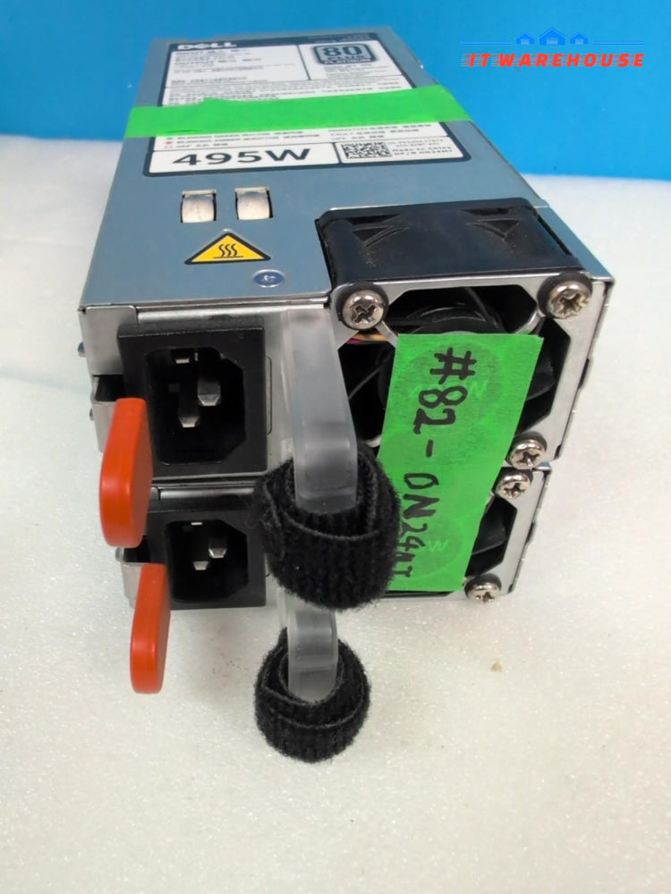 2x Dell  0N24MJ N24MJ D495E-S0  495W 80 Plus Platinum SERVER Power Supply -