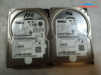 - 2x Dell 1DCWH MBD2147RC 73G 10K RPM 2.5" SAS HDD @@@