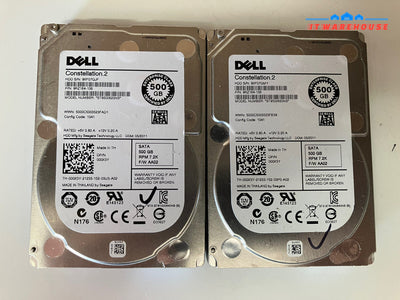 ~ 2x Dell Constellation.2 ST9500620NS 500GB 2.5” Hard Drive