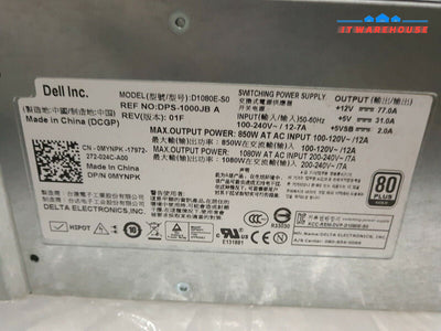 - 2x Dell D1080E-S0 MYNPK 1080W Power Supply FOR EQUALLOGIC PS6100 Tested
