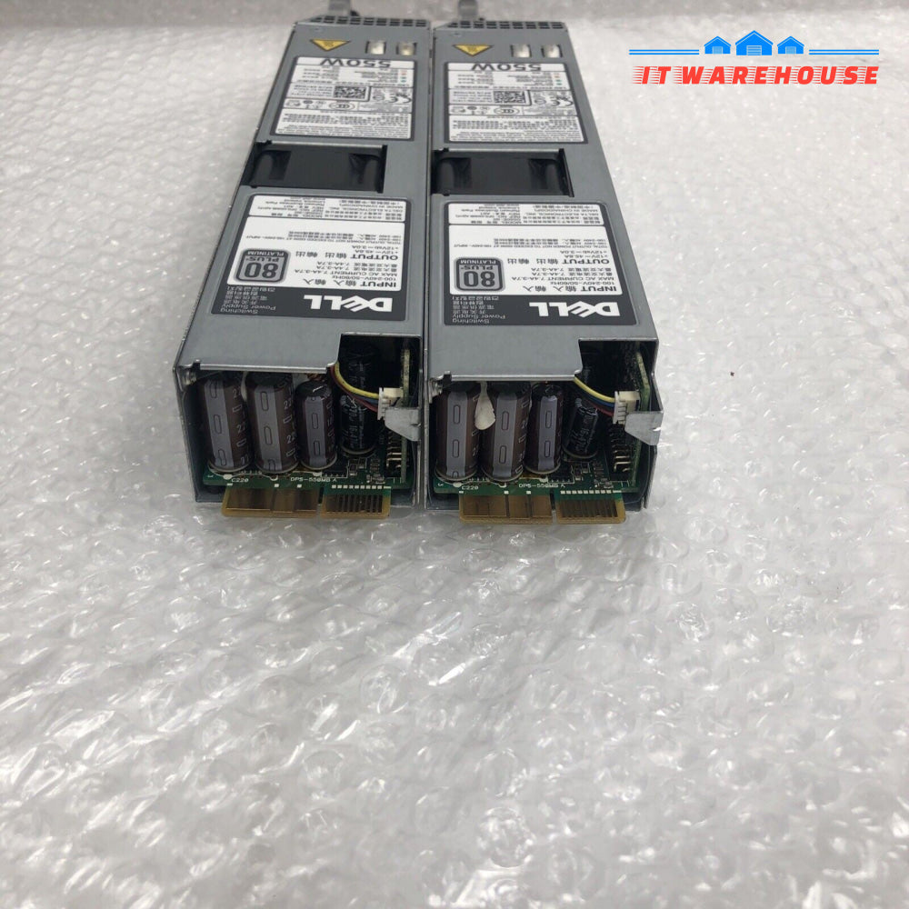 +2x Dell D550E-S0 550W 80 Plus Platinum Switching Power Supply