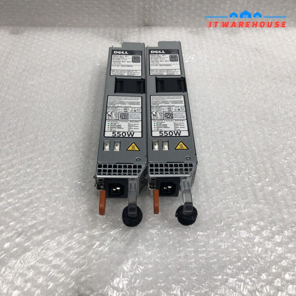 +2x Dell D550E-S0 550W 80 Plus Platinum Switching Power Supply