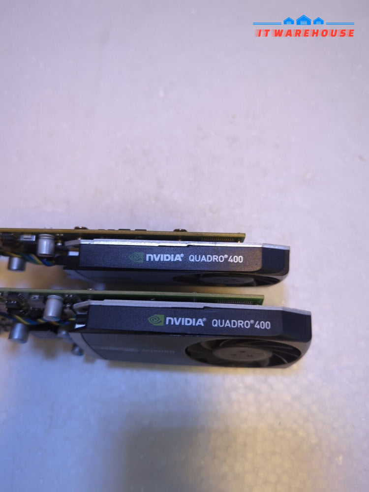 2X  Dell HWGX0 nVidia QUADRO 400 512MB DVI Display Port PCIE Graphics Card- 