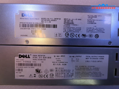 2x Dell PowerEdge 1950 Server D670P-S0 Z670P-00 HY105 UX459 670W Power Supply -