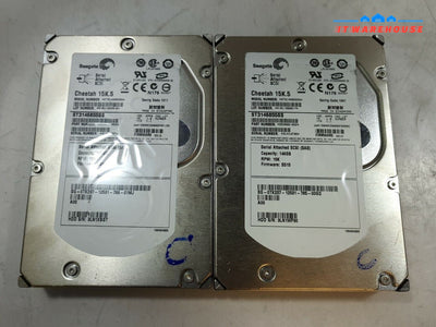 - 2x DELL TK237/ST3146855SS/146GB 15K 3.5" SAS HARD DRIVE 