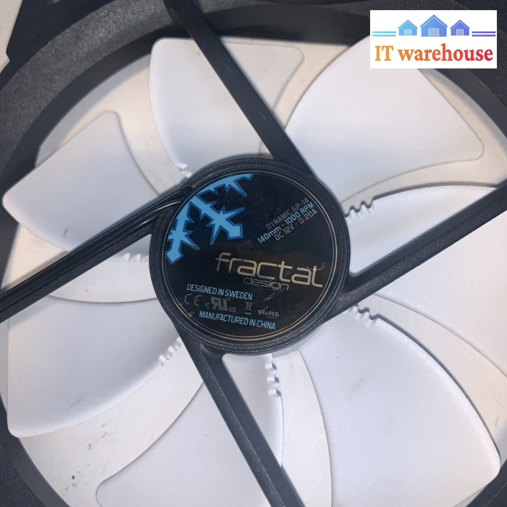 2x FRACTAL DESIGN DYNAMIC GP-14 140MM 1000RPM 3PIN PC CASE FAN