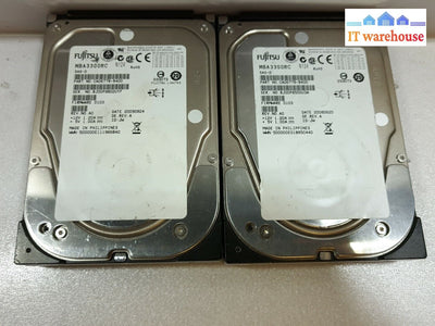 - 2X Fujitsu Mba3300Rc Ca06778 300G 15K Rpm 3.5’ Sas Hdd @@@