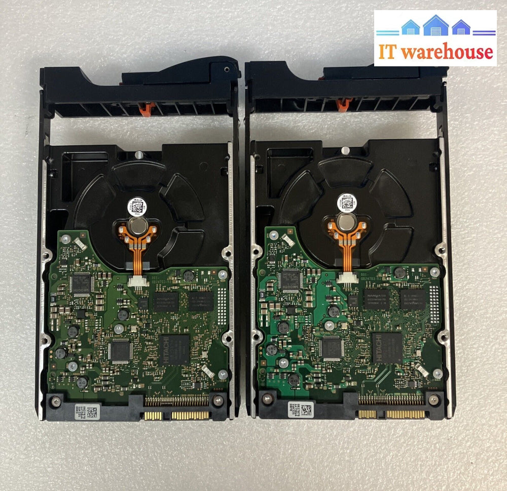 2X Hgst Hus156030Vls600 300Gb 15K 3.5’ Sas Hdd P/N 0B24479 W/ Caddy 005049034 ~