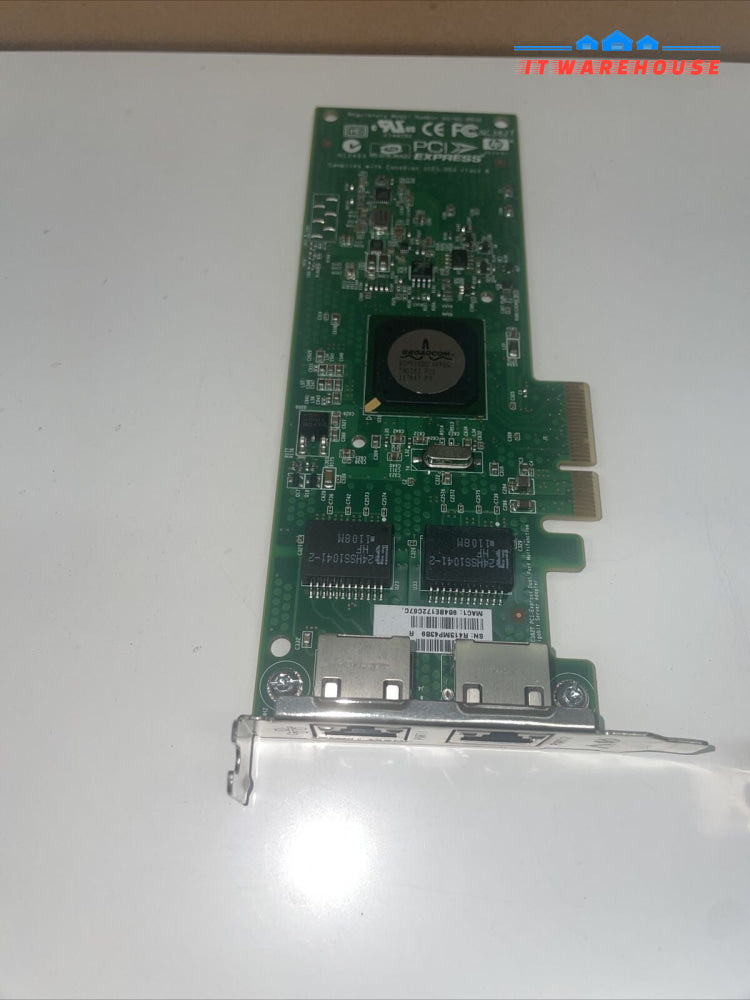2x (High & Low Profile) HP 458492-B21 NC382T Dual Port Gig Adapter 458491-001