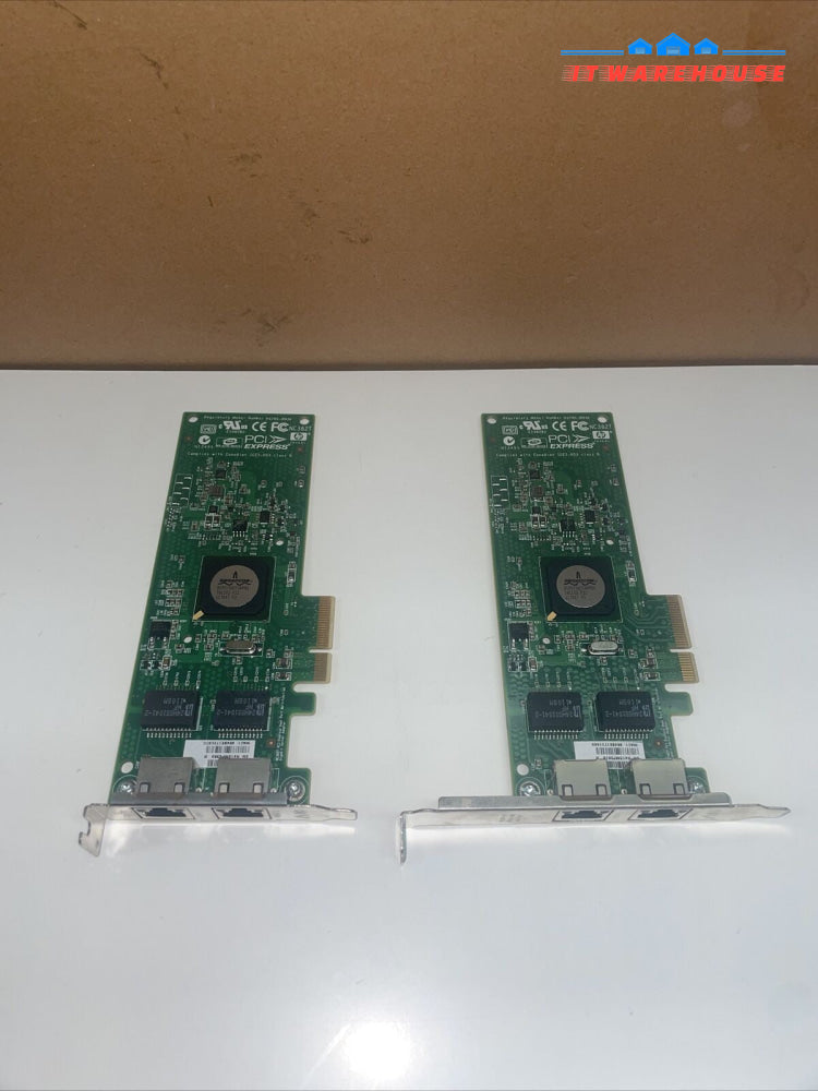 2x (High & Low Profile) HP 458492-B21 NC382T Dual Port Gig Adapter 458491-001