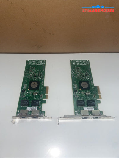2x (High & Low Profile) HP 458492-B21 NC382T Dual Port Gig Adapter 458491-001
