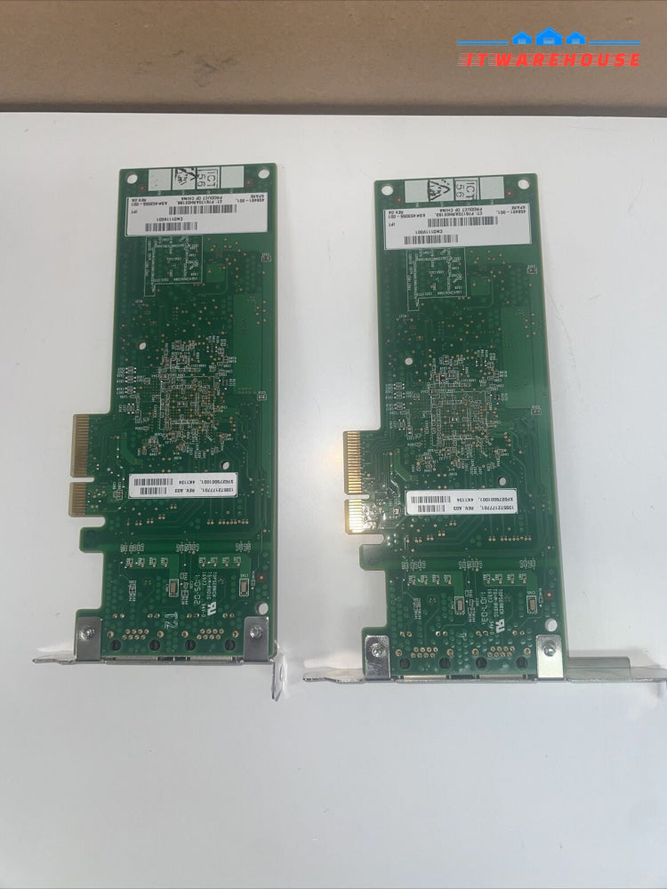 2x (High & Low Profile) HP 458492-B21 NC382T Dual Port Gig Adapter 458491-001