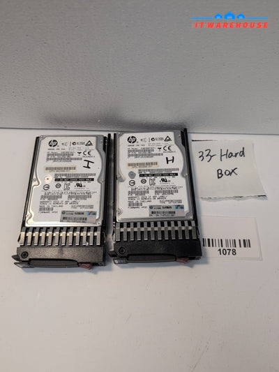 2x HP 432320-001 641552-001 2.5" 300GB 10K 0B26026 SAS Hard Drive With Caddy -