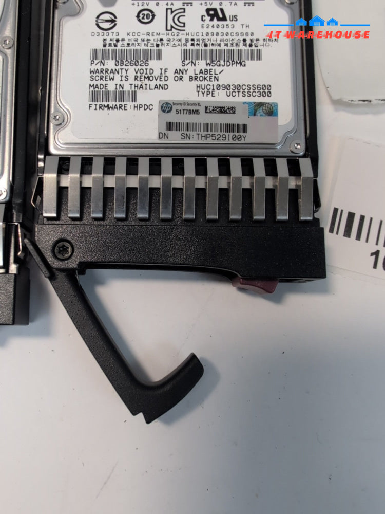 2x HP 432320-001 641552-001 2.5" 300GB 10K 0B26026 SAS Hard Drive With Caddy -