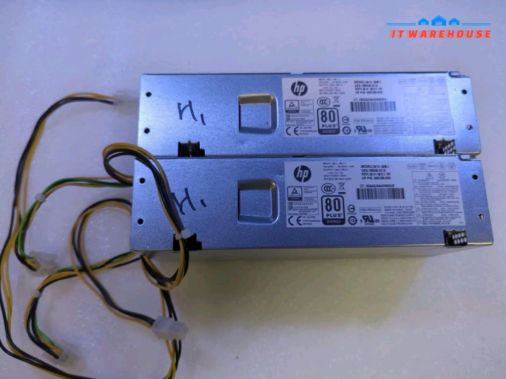 2x HP 906189-003 DPS-180AB-22   ProDesk 400 G4 180W PSU Power Supply -