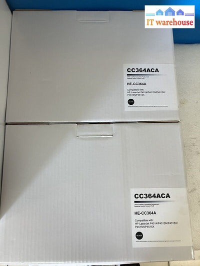 ~ 2X Hp Cc364Aca Toner Cartridge He-Cc364A For P4014 P4015N P4015X P4515N P4515X