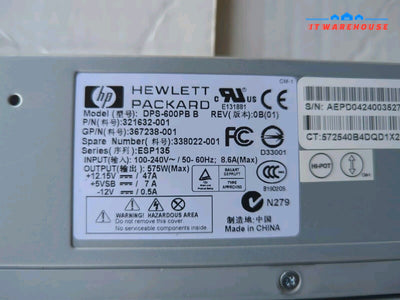 2x HP DL385 G1 DL380 G4 575W Power Supply PSU 338022-001 321632-001 DPS-600PB -