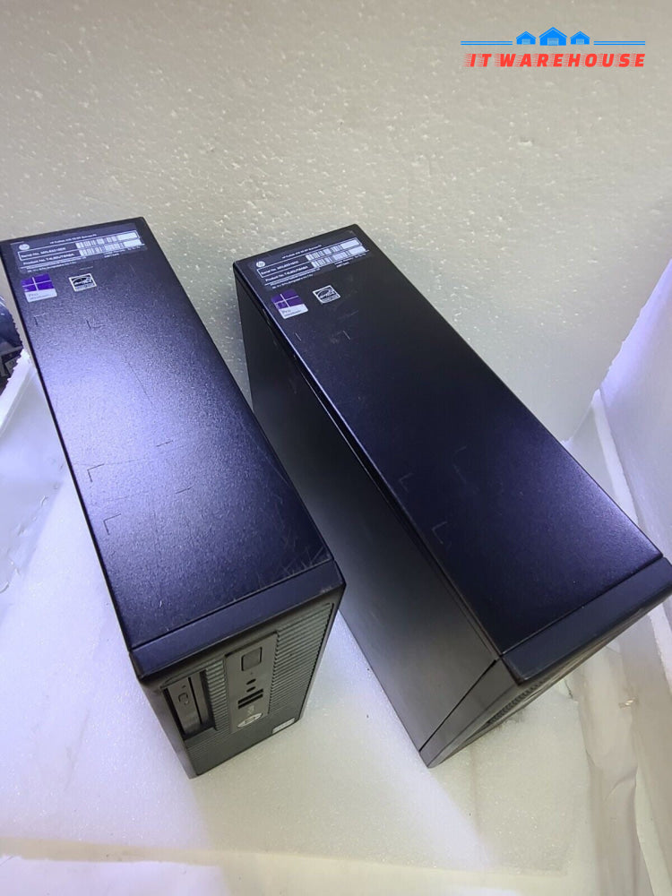 2x HP ProDesk 400 G3 SFF Desktop Intel Core i3-6100/ 4GB /500GB HDD / win10 pro
