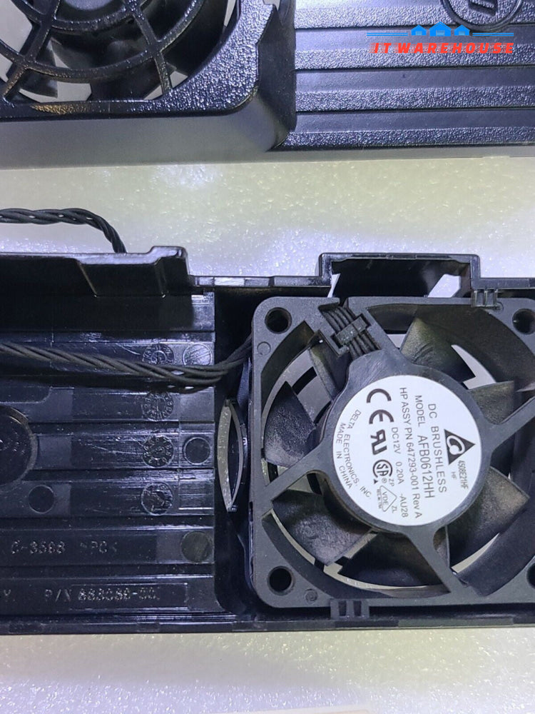 - 2x HP Z420 Memory Cooling Fan Assembly 663069-001 Tested