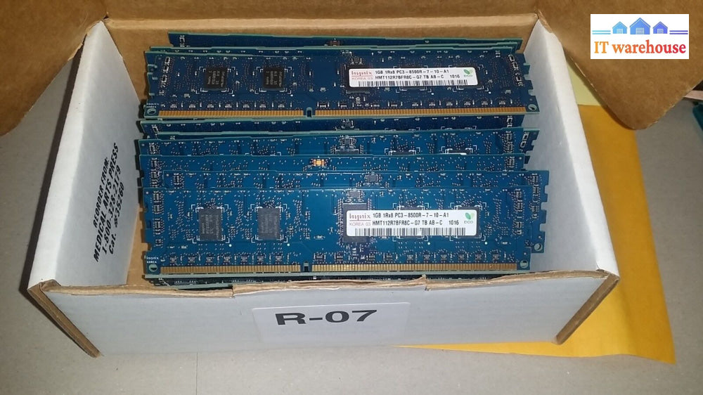 2X Hynix Hmt112R7Bfr8C-G7-Tb-Ab-C 1Gb 1Rx8 Pc3-8500R 1066Mhz Ecc Server Ram ###